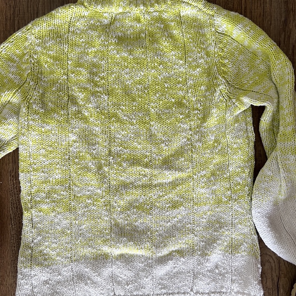 Ombre Liz Claiborne PS Petite Small Cable Sweater - Picture 6 of 6